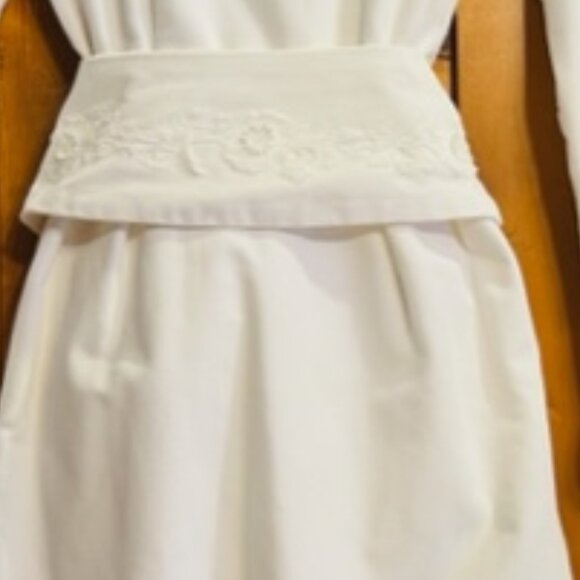 Vintage Montreal Fashion Sample Velvet Wedding/Winter Cocktail Dress - Picture 7 of 16